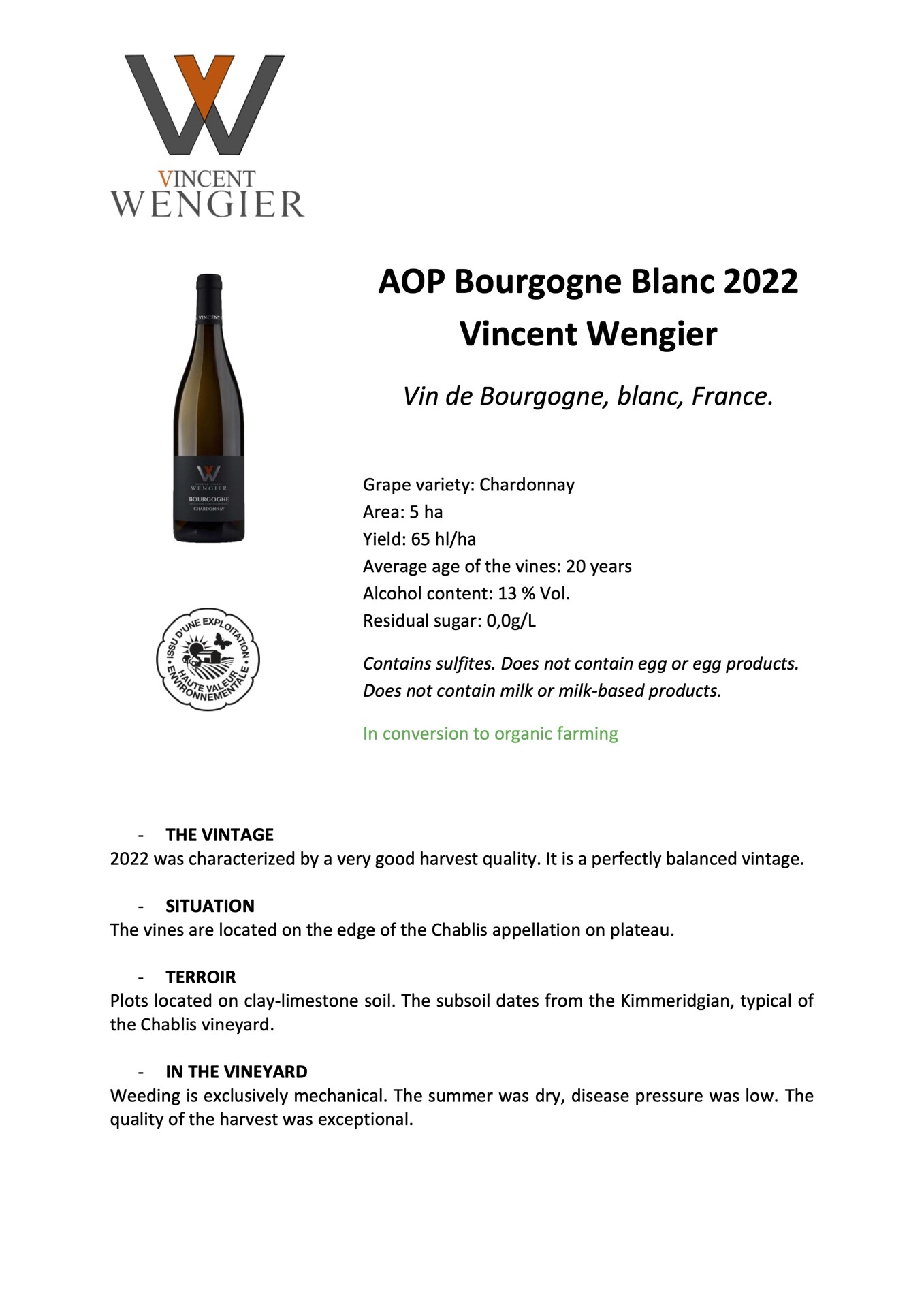 Bourgogne Chardonnay